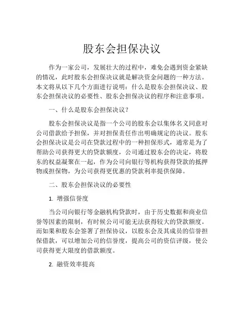 股东会担保决议 (7)