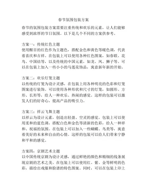 春节氛围包装方案