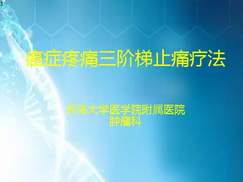 癌症疼痛三阶梯止痛疗法-ppt课件