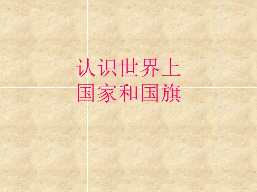 认识世界上国家和国旗 PPT课件