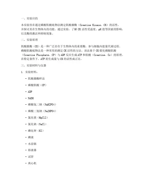 激酶活性测试实验报告