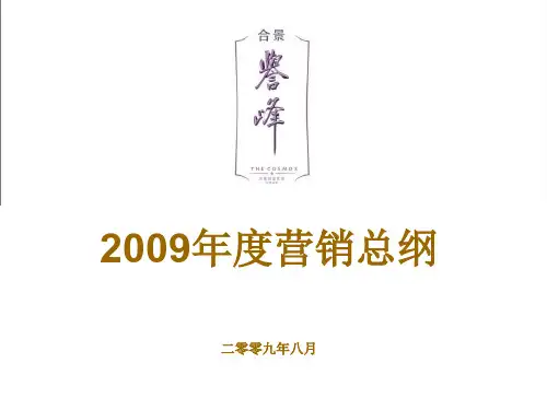 精品文案-广州合景誉峰度营销总纲 共71页PPT资料