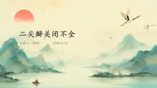 二尖瓣关闭不全病症PPT演示课件