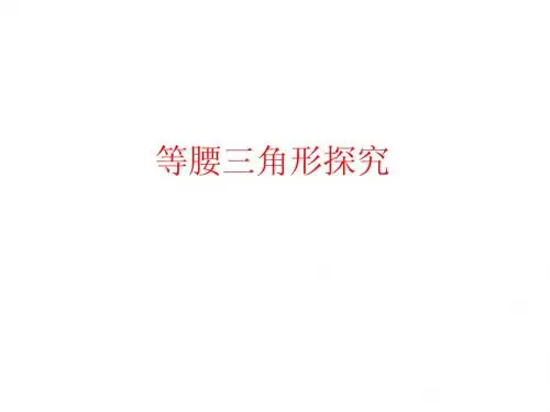专题10等腰三角形探究