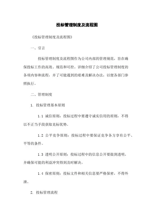投标管理制度及流程图