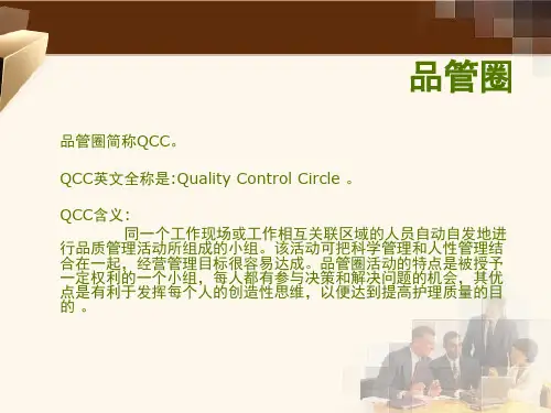 护理品管圈模板
