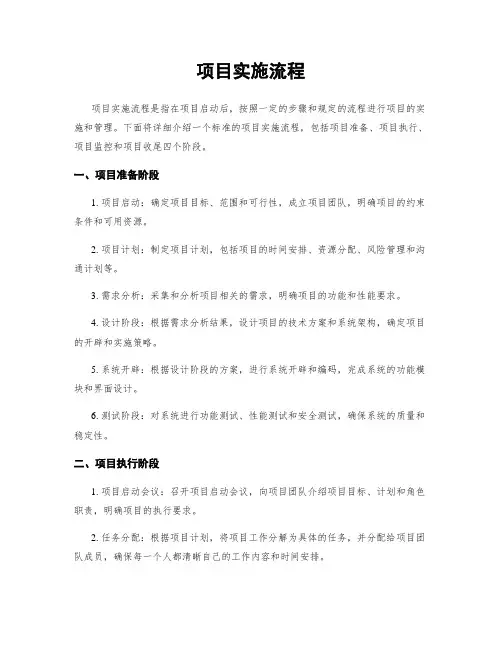 项目实施流程