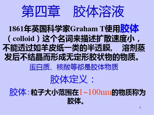 专第四章--胶体溶液PPT课件