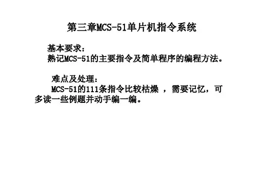 第三章 MCS--51指令系统