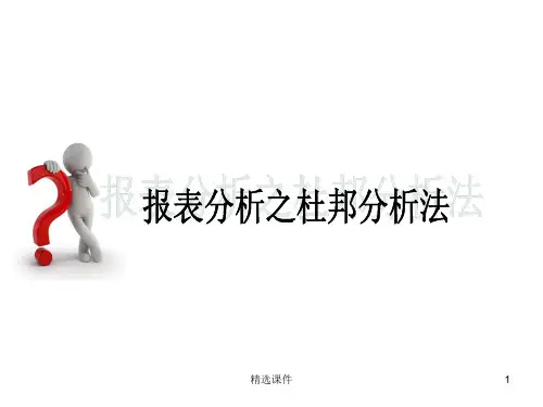 财务分析之杜邦分析法ppt课件