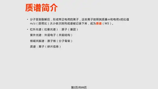 质谱原理及应用.pptx