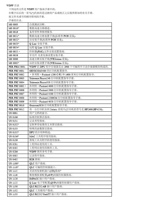 WDPF用户指南手册介绍