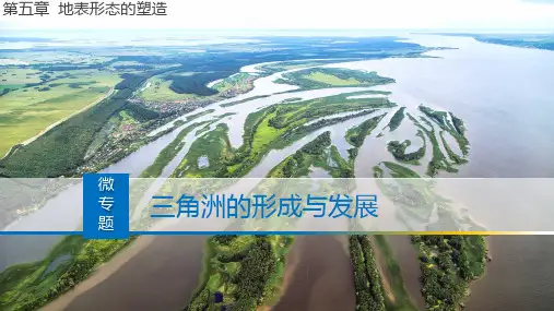 【课件】2024届高三地理二轮复习课件 河流沉积地貌-三角洲的形成
