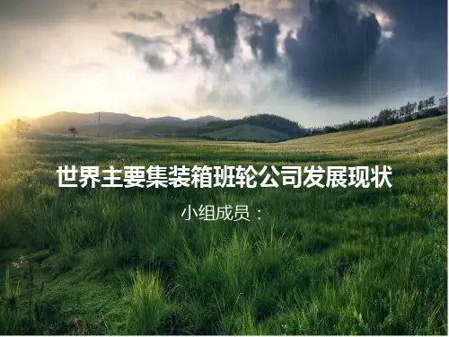 世界主要集装箱班轮公司发展现状