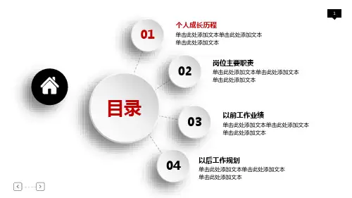 简约晋升主管述职报告ppt模板课件