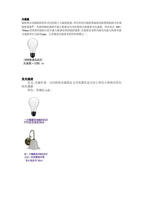光通量.doc-灯饰术语