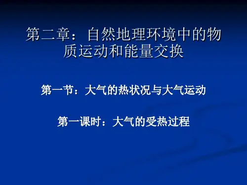讲课《大气的受热过程》课件_(中图版必修1)