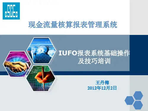 现金流量表-iufo报表基本操作及技巧
