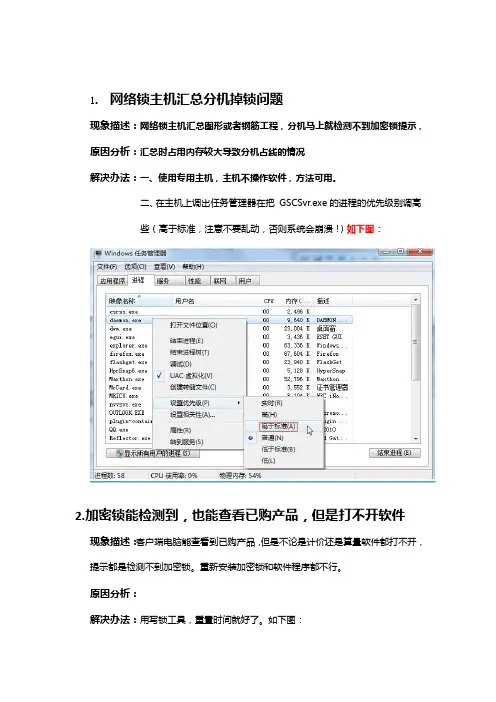 广联达加密锁问题集解决办法