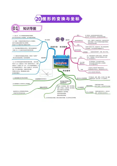 专题20 图形的变换与坐标(学生版)