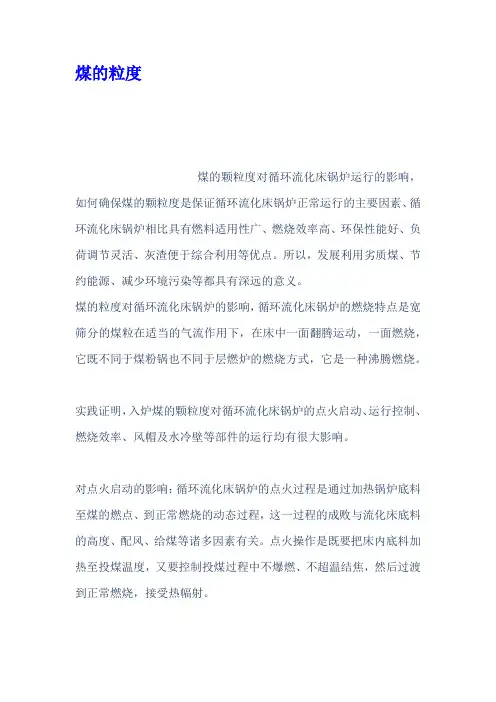 煤的粒度
