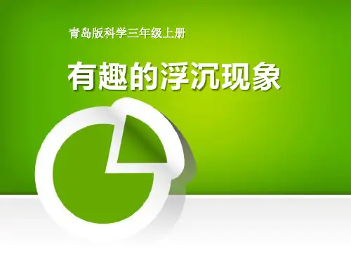 《有趣的浮沉现象》PPT教材课件