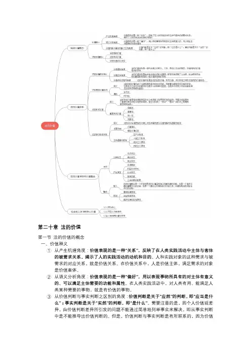 法理学 第二十章 法的价值