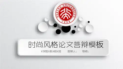 毕业答辩PPT模板(4套)