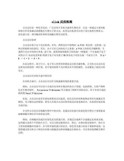 click反应机理