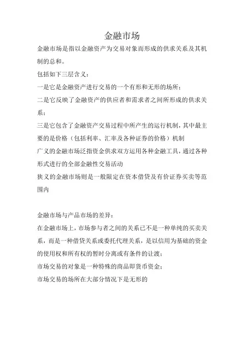 金融市场