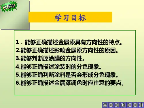 最新学习任务补充金属漆与珍珠漆的颜色形成机理PPT课件