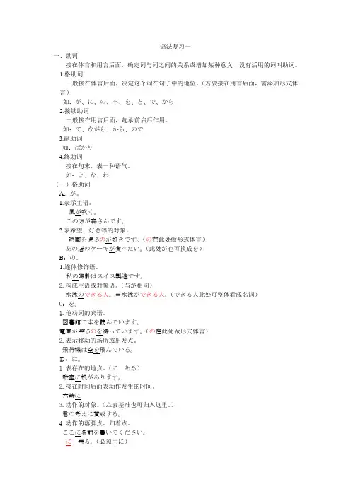 语法复习一