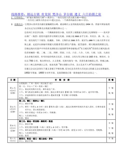3月梵净山遵义茅台镇远六日之旅