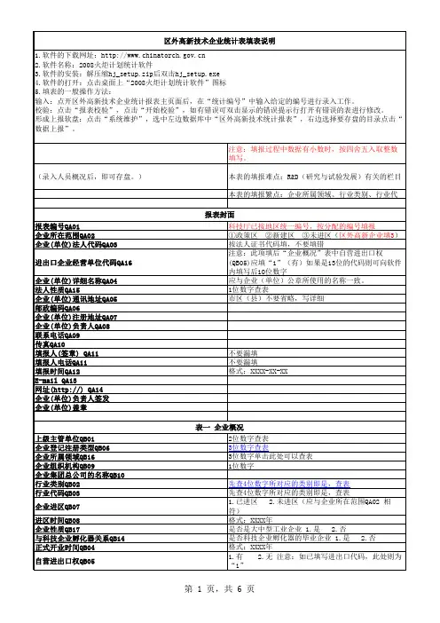 详细行业分类代码表