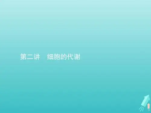 高考生物一轮复习 第二讲 细胞的代谢课件