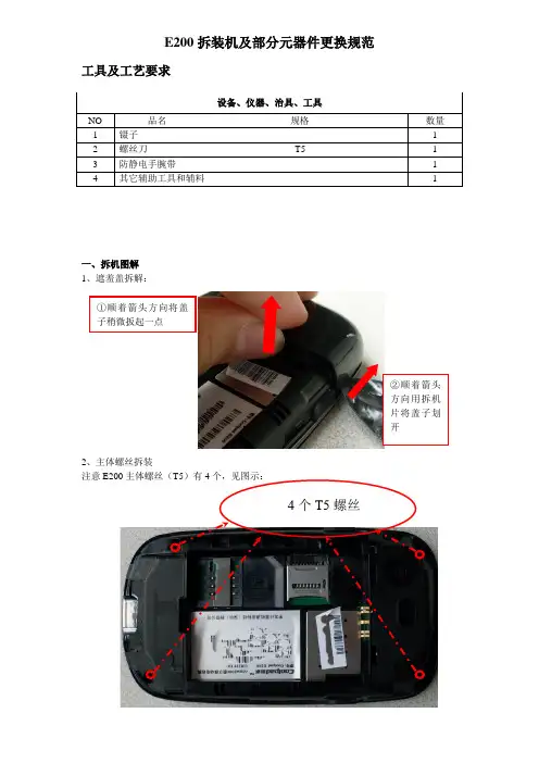 E200拆装机指导