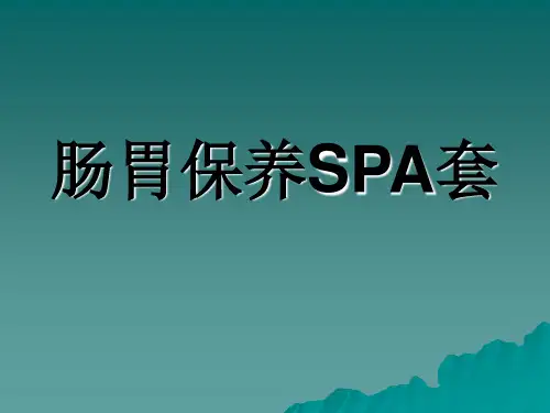 肠胃保养SPA套