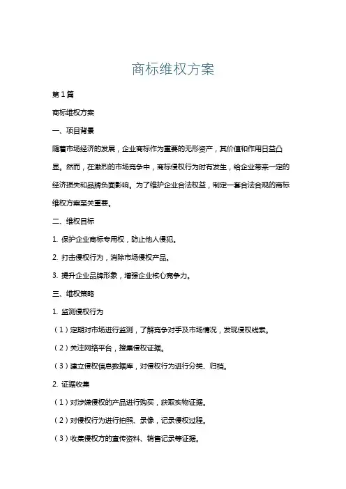 商标维权方案