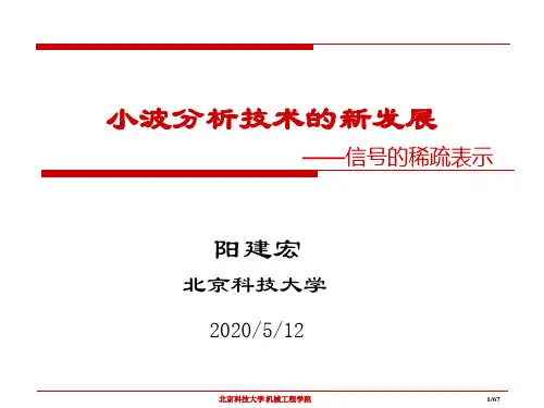 009-小波分析(第四讲)--小波新进展_信号的稀疏表示