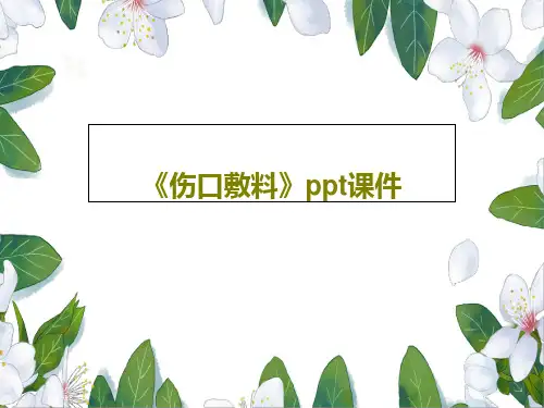 《伤口敷料》ppt课件共38页文档