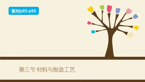 5.3材料与制造工艺-高中通用技术必修《技术与设计1》课件