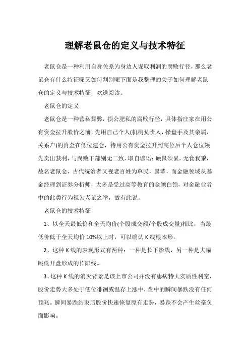 理解老鼠仓的定义与技术特征