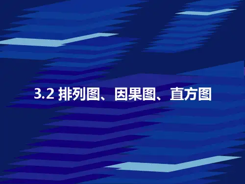 物流质量管理3.2排列图、因果图、直方图简明教程PPT课件