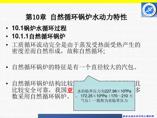 锅炉原理 10自然循环锅炉水动力学