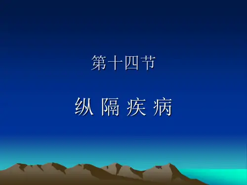 纵膈疾病CT表现