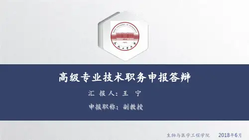申报职称副教授PPT课件