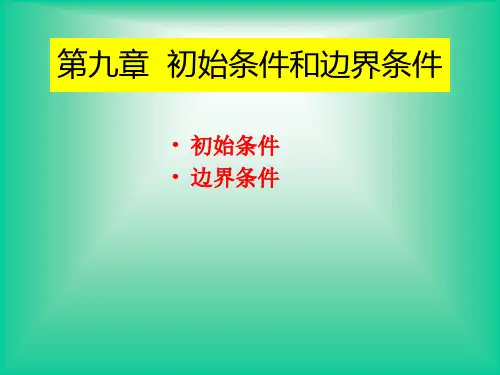 第9章边界初始条件