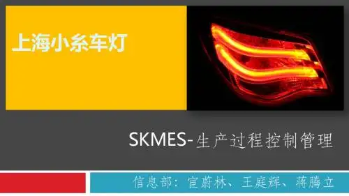 SKMES-生产过程控制管理