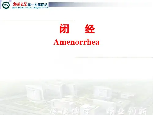 闭经-精品医学课件