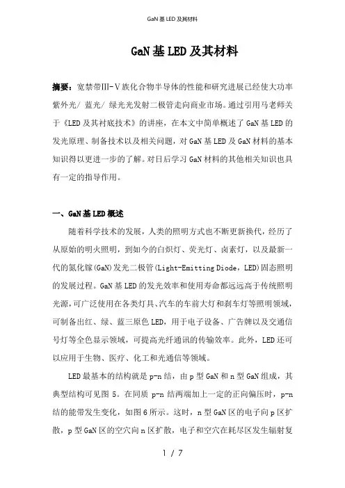 GaN基LED及其材料